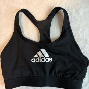 Adidas Women's Black and White Sports Bra